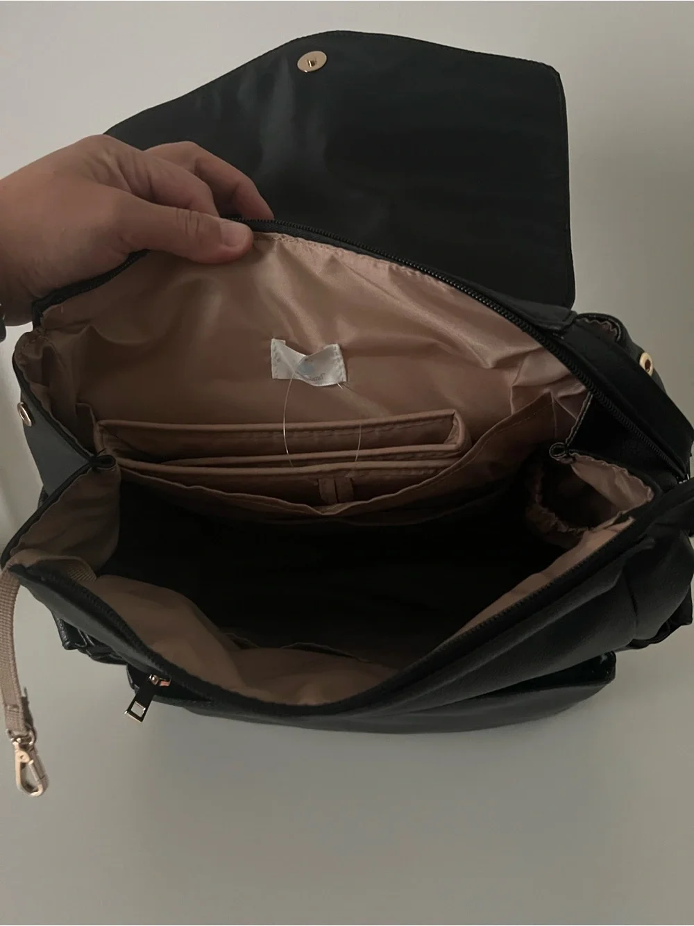 cloud island Black Pebble-Texture Baby Backpack